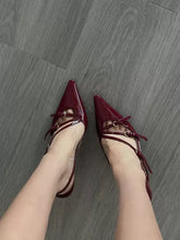 Adriana Patent Leather Strappy Heels